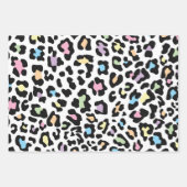 Schöne und farbenfrohe Leopardendrucke Geschenkpapier Set (Vorderseite)
