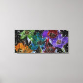 Schöne und farbenfrohe Poppies Leinwand (Vorderseite)