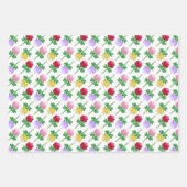Schöne und farbenfrohe Rosen Geschenkpapier Set (Vorderseite 3)