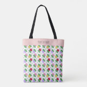 Schöne und farbenfrohe Rosen Tasche (Rückseite)