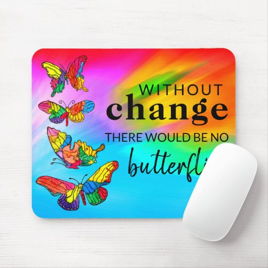 Schöne und farbenfrohe Schmetterlinge Mouse Pad Mousepad (Mit Mouse)