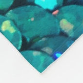 Schöne und farbenfrohe Sequenzen, die unter den Fleecedecke (Ecke)