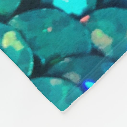 Schöne und farbenfrohe Sequenzen, die unter den Fleecedecke (Ecke)