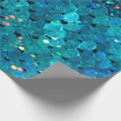 Schöne und farbenfrohe Sequenzen, die unter den Geschenkpapier (Ecke)