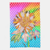 Schöne und farbenfrohe Sonnenblume Küchentücher (Vertikal)