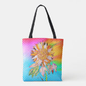 Schöne und farbenfrohe Sonnenblumenallee Tasche (Rückseite)