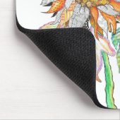 Schöne und farbenfrohe Sonnenblumenmousse Mousepad (Ecke)