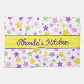 Schöne und farbenfrohe Stars Geschirrtuch (Horizontal)