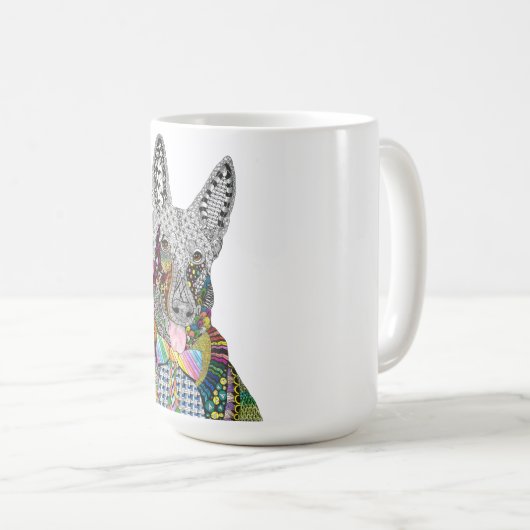 Schöne und farbenfrohe Tasse (VorderseiteRechts)