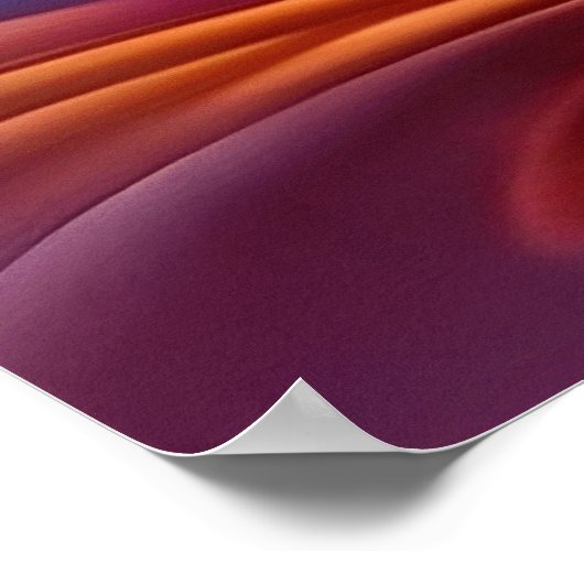 Schöne und farbenfrohe Wavy Lines Wall Art Design Poster (Ecke)