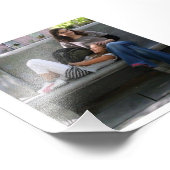 SCHÖNE UND GLÜCKLICHE MÄDCHEN FOTODRUCK (Ecke)