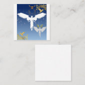 Schöne und graue Engel Quadratische Visitenkarte (Vorne/Hinten)