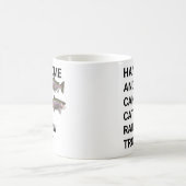 Schöne und gut ausgebaute Fischerei auf Regenbogen Kaffeetasse (Mittel)