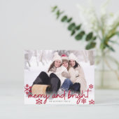 Schöne und helle Ferienkarte Feiertagskarte (Stehend Vorderseite)