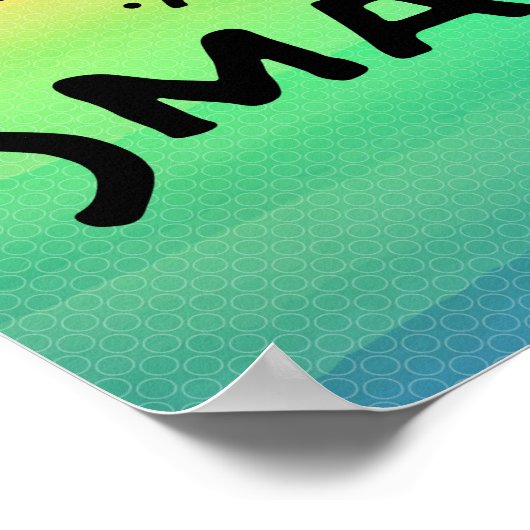 Schöne und intelligente Mauer Kunst Poster (Ecke)