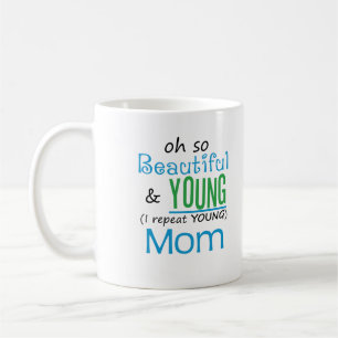 Schöne und junge Mama Kaffeetasse