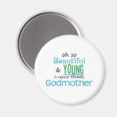 Schöne und junge Mutter Magnet (Vorderseite/Rückseite)