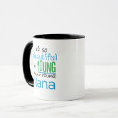 Schöne und junge Nana Tasse (Vorderseite Links)