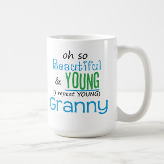 Schöne und junge Oma Kaffeetasse