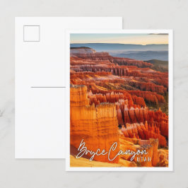 Schöne und landschaftliche Sicht auf Bryce Canyon  Postkarte
