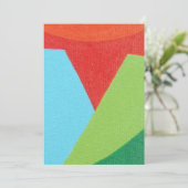 Schöne und lebendige Farben! Einladung (Stehend Vorderseite)