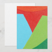 Schöne und lebendige Farben! Einladung (Vorne/Hinten)