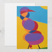 Schöne und lebendige Farben! Einladung (Vorne/Hinten)