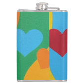 Schöne und lebendige Farben! Flask Flachmann (Rückseite)