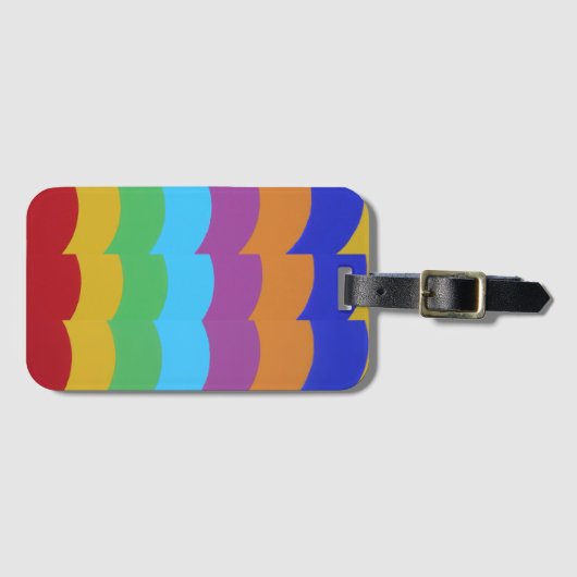 Schöne und lebendige Farben! Gepäckanhänger (Vorderseite (Horizontal))
