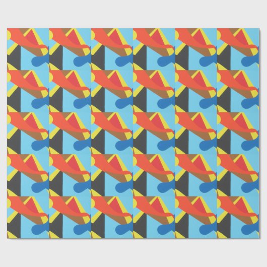 Schöne und lebendige Farben! Geschenkpapier (Flach)