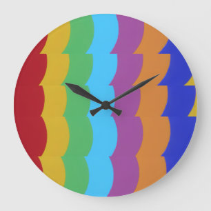 Schöne und lebendige Farben! Große Uhr