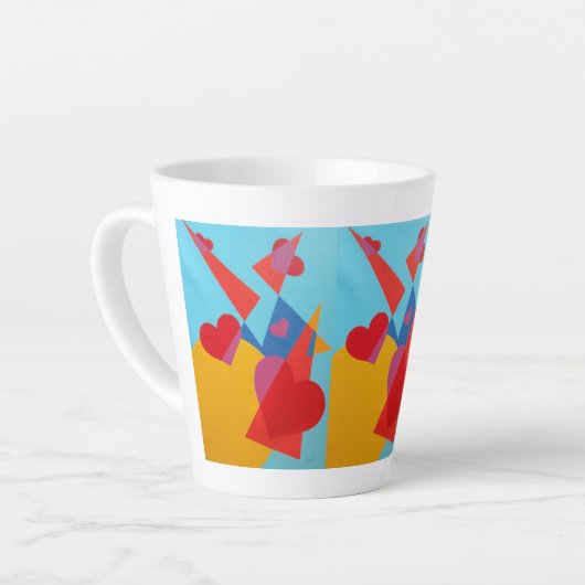 Schöne und lebendige Farben! Latte-Mug Milchtasse (Linke Ecke)