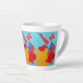 Schöne und lebendige Farben! Latte-Mug Milchtasse (Rechte Ecke)