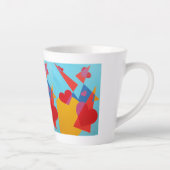 Schöne und lebendige Farben! Latte-Mug Milchtasse (Rechts)