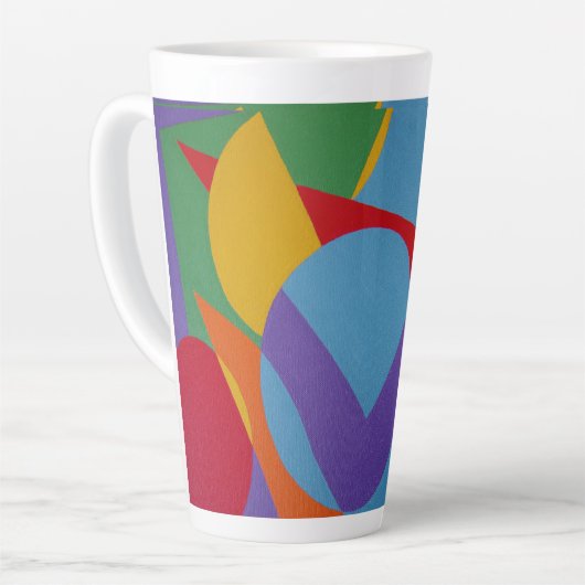 Schöne und lebendige Farben! Latte-Tasse Milchtasse (Linke Ecke)