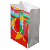 Schöne und lebendige Farben! Mittlere Geschenktüte (Rückseite Schrägansicht)