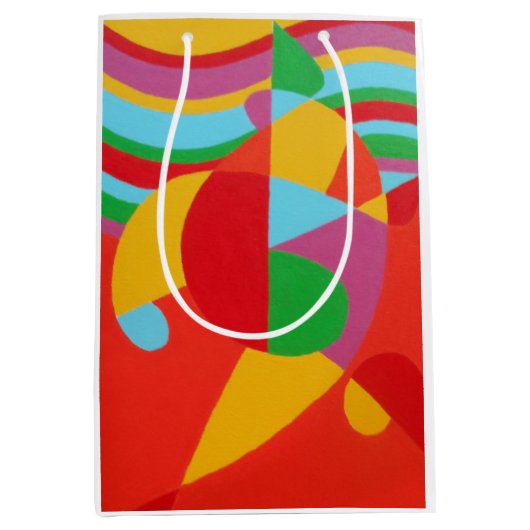 Schöne und lebendige Farben! Mittlere Geschenktüte (Vorderseite)