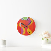Schöne und lebendige Farben! Runde Uhr (Zuhause)