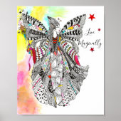 Schöne und magische Fee Queen Poster (Vorne)