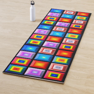 Schöne und mehrfarbige geometrische Abstrakte Kuns Yogamatte