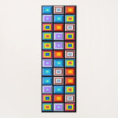 Schöne und mehrfarbige geometrische Abstrakte Kuns Yogamatte (Rückseite)