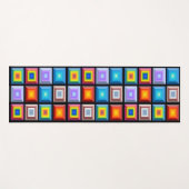 Schöne und mehrfarbige geometrische Abstrakte Kuns Yogamatte (Vorderseite (Horizontal))