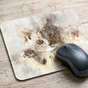 Schöne und niedliche Kätzchenfarbe Mousepad