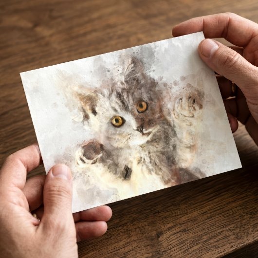 Schöne und niedliche Kätzchenfarbe Postkarte