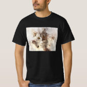Schöne und niedliche Kätzchenfarbe T-Shirt (Vorderseite)