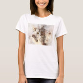 Schöne und niedliche Kätzchenfarbe T-Shirt (Vorderseite)