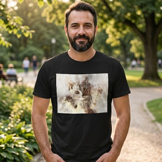 Schöne und niedliche Kätzchenfarbe T-Shirt