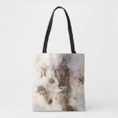 Schöne und niedliche Kätzchenfarbe Tasche (Vorderseite)