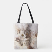 Schöne und niedliche Kätzchenfarbe Tasche (Rückseite)