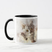 Schöne und niedliche Kätzchenfarbe Tasse (Links)